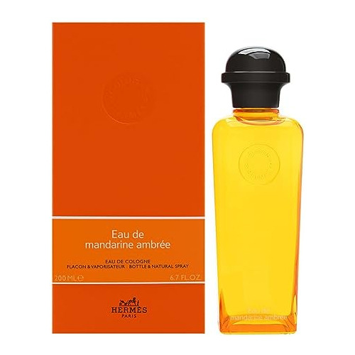 Eau De Mandarine Ambree By Hermes 6.7 Oz Flacon Bottle & Nat