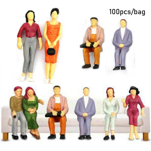 Figuras De Pessoas, Trem, Cenário, Modelo, Construindo Passa