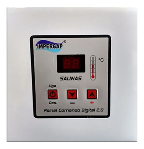 Sauna Inox Impercap À Vapor 9kw Com Comando Digital
