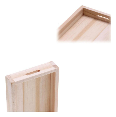 L Modelo De Bandeja De Madera En Miniatura For Casa De