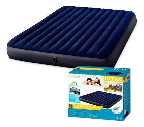 Colchon Intex 2 Plazas Inflable Clásico Resistente - El Rey