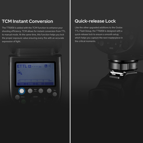 Lámpara De Flash Inalámbrica Godox Tt685iic Thinklite 5d 650