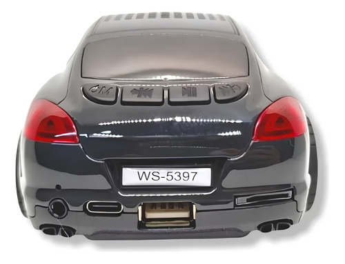 Caixinha De Som Bluetooth Panamera Com Luzes Led Rgb Caixa De Som Em Formato De Carro Caixa De Som Alta Caixinha Portátil Caixa De Som Compacta Caixa De Som Carro Caixinha De Som Bluetooth Alta Luzes