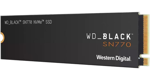 Ssd Western Digital Sn770 Nvme, 500gb, Pci Express 4.0, M.2 Color Negro