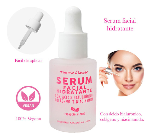 Serum Facial Hidratante Colageno Con Acido Hialuronico Tyl