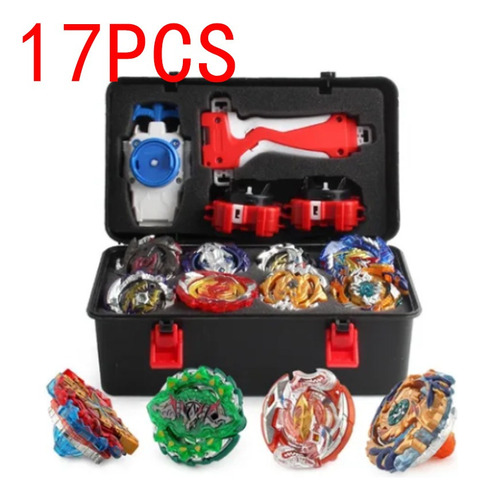 Kit Beyblade Burst Grip+launcher, 17 Unidades, Varios Modelo