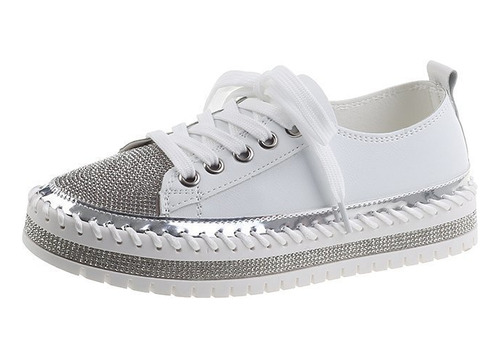 Zapatos Mujer Moda Cómodos Plataforma Casuales Diamante