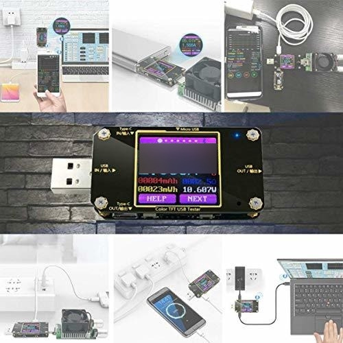 Medidor Usb Bluetooth Monitor Corriente Voltaje Tipo Pd