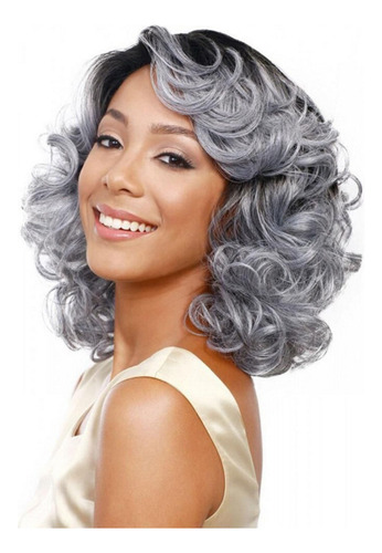 . T Peluca Moda Mujer Sexy Completo Corto Rizado Estilo