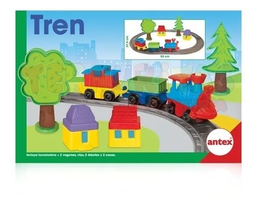 comprar Tren De Juguete Con Pista Locomotora Juego Infantiles Antex