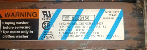 Motor De Lavadora Whirlpool (Usado)