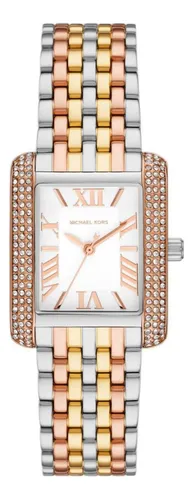 Relógio Michael Kors Feminino Mini Emery Bicolor Mk4744/1kn Relógio Michael Kors Feminino Mini Emery Bicolor Mk4744/1kn