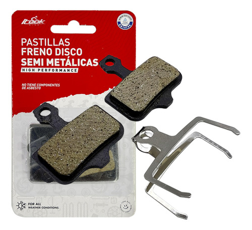 Pastillas De Freno Itook M12 Semi Metálicas Level Sram