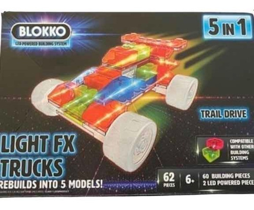 Juego Compatible Lego Con Luces Leds Carros Y Aviones 5 En 1