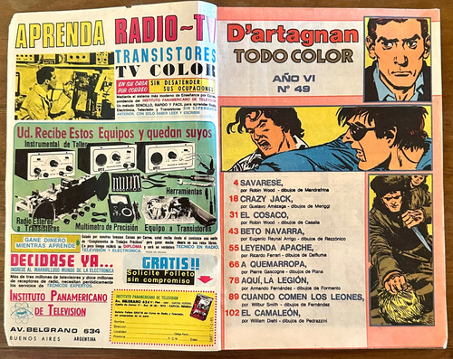 Revista Dartagnan Todo Color Nro: 49 Completa Muy Buena Leer (Usado)