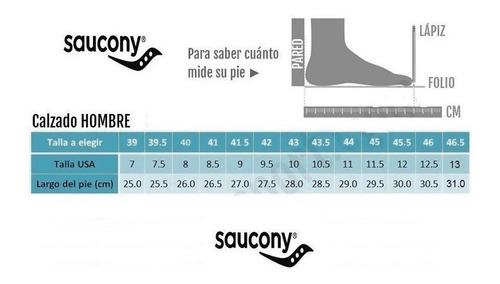 Imagen 6 de 8 de Zapatillas Running Saucony Ride 14 Hombre - Local Olivos