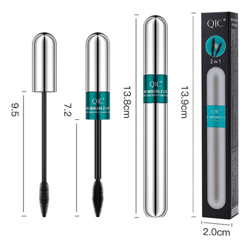 Máscara Qic 4d Slender Thick Make-up Com Duas Cabeças De Pin