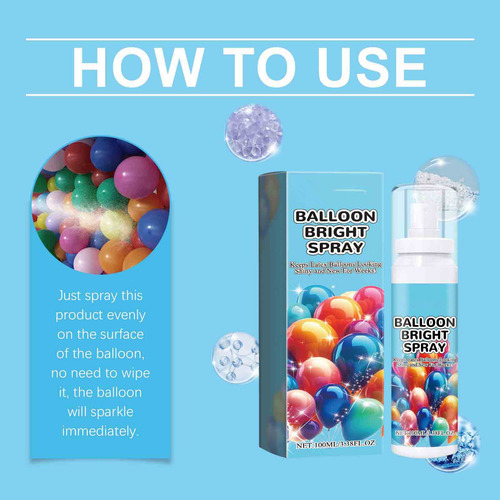 El Aerosol Brillante Q Balloons Mejora El Brillo Y El Efecto