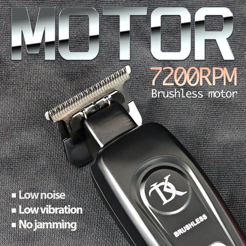 Combo Brdclip Clipper Y Trimmer Profesional Barberia Verde Lima