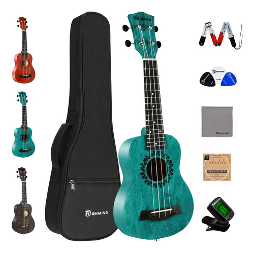 Ranming Ukelele Soprano Para Ninos Y Adultos Principiantes D