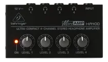 Comprar Amplificador De Auriculares Behringer Ha400 De 4 Canales