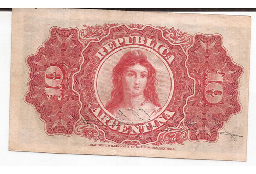 Billete Fraccionario Areco Marin 10 Centavos Bottero 1045 (Usado)