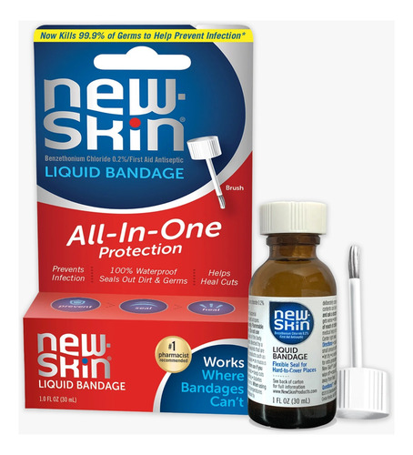 Bandaid Líquido Flexível New Skin Liquid Bandage 2 Und. 10ml