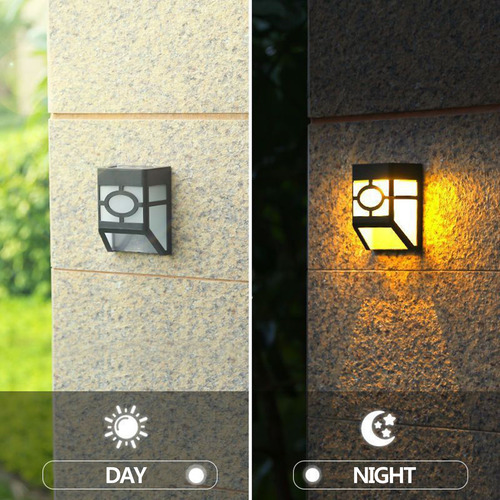 Lámpara Solar Led Decorativa Para Pared, Valla, Patio, Cuadr