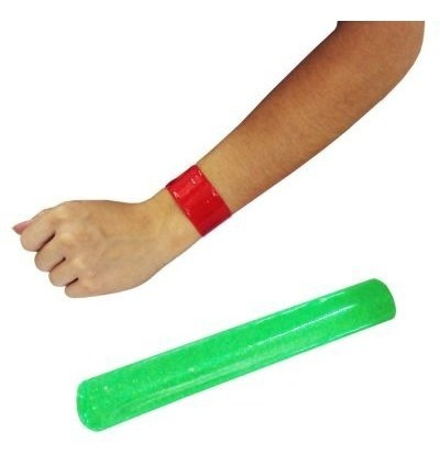 Imagem 6 de 10 de 20 Unidades Pulseira Bate Enrola Festa Cores Neon Sortidas