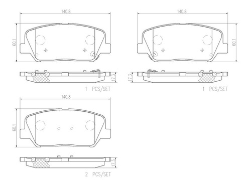 Balatas Ceramicas Delanteras Para Kia Forte 16-18
