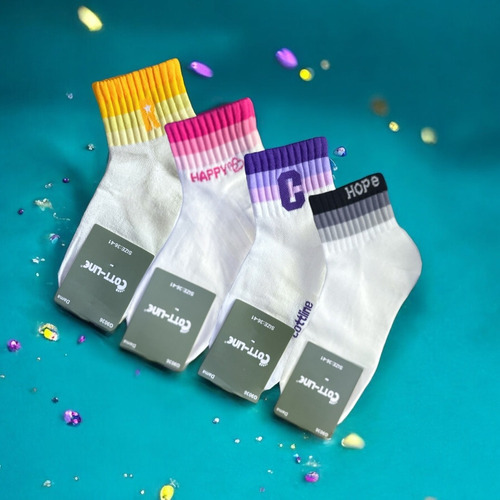 4 Pares Calcetines Deportivos Unisex, Algodón. Surtido Untalla