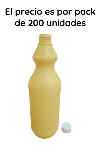 Imagen 5 de 10 de Envase M3 Lavandina 1 Litro Amarilla Mat Recup- (200 Unid)
