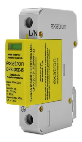 Dispositivo Proteção Contra Surtos 45ka Dps Bivolt Exatron