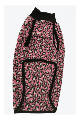 Poncho Polar Chaleco Estampado Perros Ropa Invierno Abrigo Talle 7 -- Animalpink