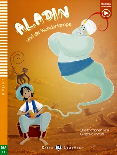 Aladin Und Die Wunderlampe - Young Eli Readers German A0 - Downloadable Multimedia, De Cadwallader, Jane. Editora European Language Institute, Capa Mole, Edição 1 Em Alemão, 2020