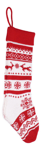 Medias Colgantes De Navidad, Grandes, Tejidas