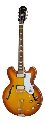 Guitarra Eléctrica EpiPhone Archtop Riviera De Arce Royal Tan Brillante Con Diapasón De Laurel Indio