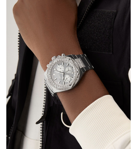 Reloj Guess Plateado Fury Hombre