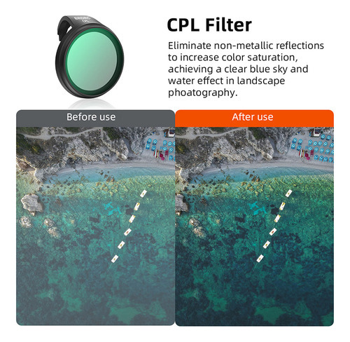 Set De Filtros De Lente Drone Uv/cpl/nd Para Dji Neo