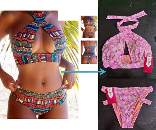 Bikini Sexy Hecho A Medida Dama Ch M G Copa A B C D