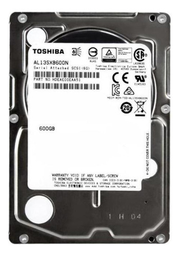 Hd Toshiba 600gb Sas 2,5 15k - Al13sxb600n