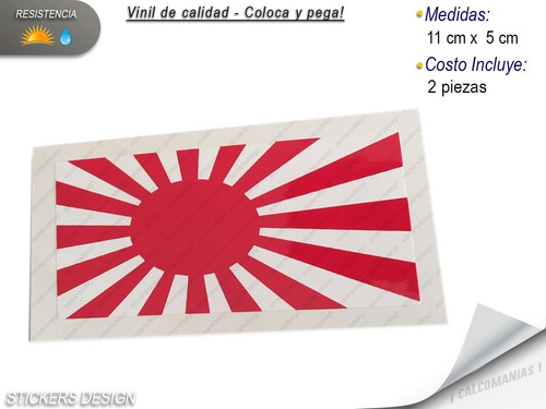 Calcomanias Bandera Imperial Japon