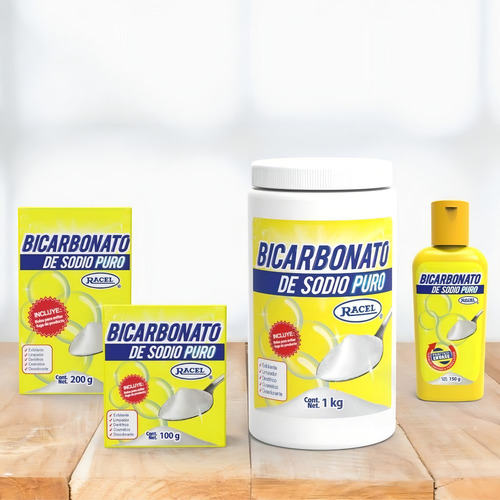 2 Botes De Bicarbonato De Sodio Racel 2 Kg