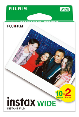 Película Instantánea Fujifilm Instax Wide, Paquete De 2 (bla