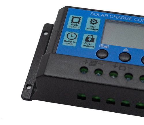 Imagen 5 de 10 de Regulador Panel Solar 20a Ltc Electronics Display Lcd + Usb