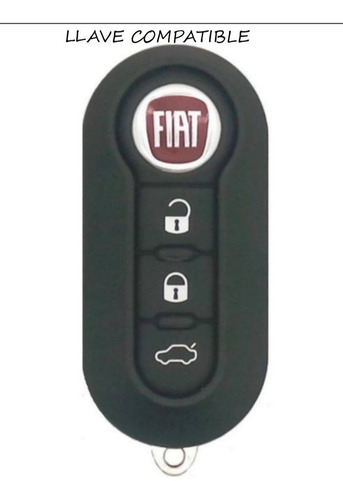 Funda De Llave Compatible Con Fiat Mobi Uno 500+