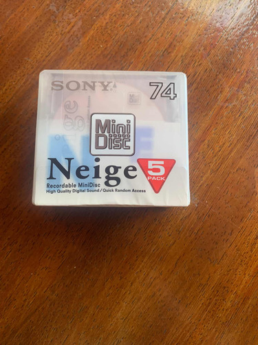 Sony Minidisc Regrabable 5 Unidades, 74mins, Nuevo Sellado