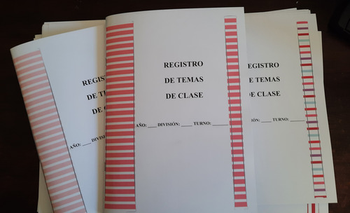 Registro De Temas De Clase Blanco