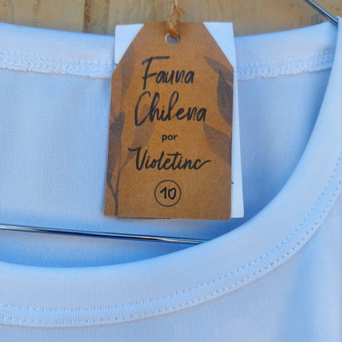 Polera Sublimada Fauna Chilena Zorro Chilla Talla 10