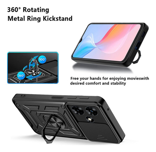 Funda For Infinix Hot 30 30i Protección Tener Vidrio Membra
